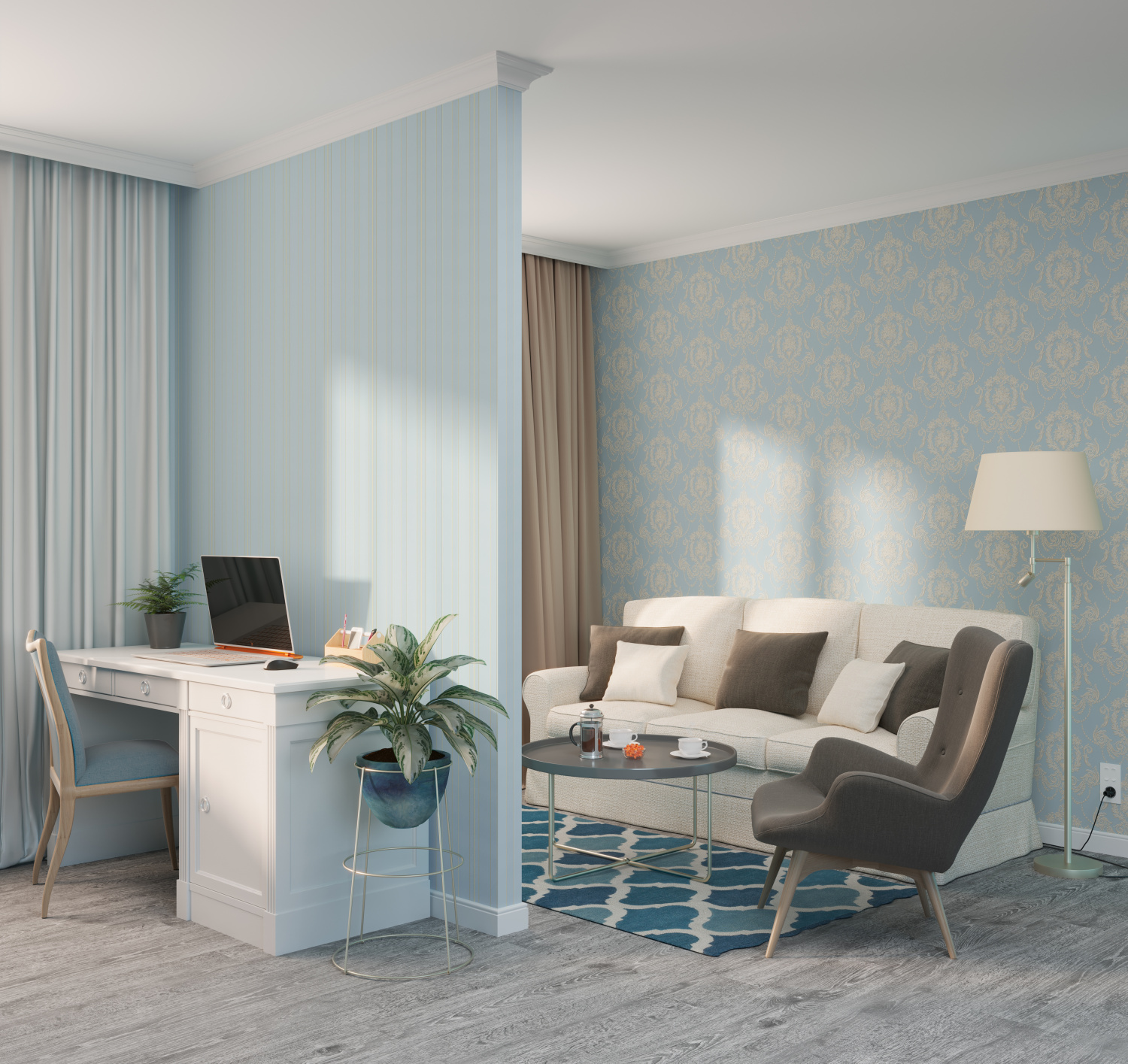 Рулон обоев основа Флизелиновая HC71423-48 Home Color Мин. заказ 6 рулонов HC7142348 - Вид №6