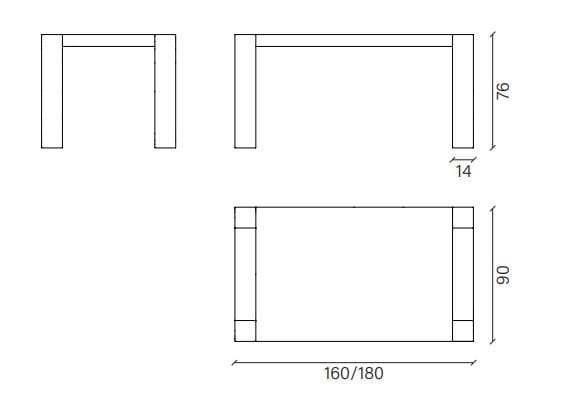 Прямоугольный дубовый стол Devina Nais Бруклин ARCH-00150423 - Вид №3