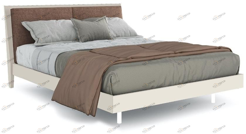 Colombini Casa Двуспальная кровать с мягким изголовьем Vitality sun-id-1437908