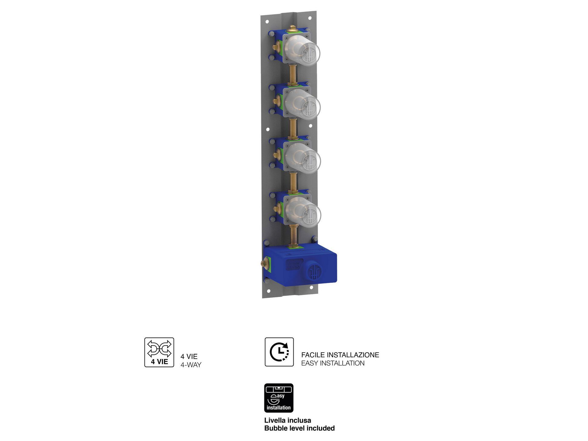 Встраиваемый корпус термостатического смесителя Rubinetterie Frattini 98760V4 ARCH-00006464 - Вид №1