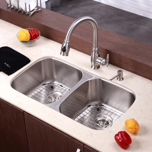 KBU22 Мойка кухонная прямоугольная Krausru  - Вид №5