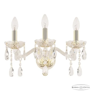 91920229 Настенный светильник Bohemia ivele crystal 21136 цвет золото STLM-1421595