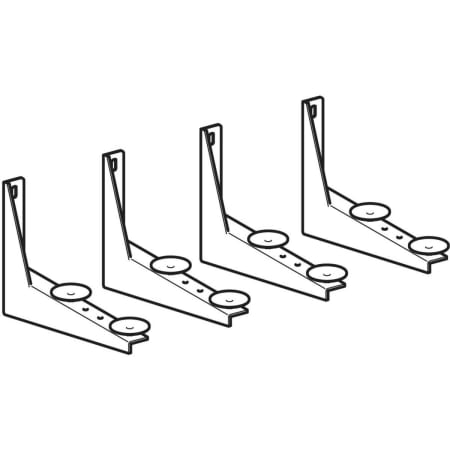 521092000 Комплект монтажных кронштейнов Geberit для детской раковины, для четырех смесителей Geberit  - Вид №1