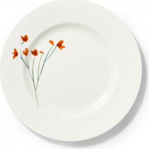 10639861 Dibbern Тарелка обеденная Dibbern "Впечатление.Красные маки" 28см Фарфор