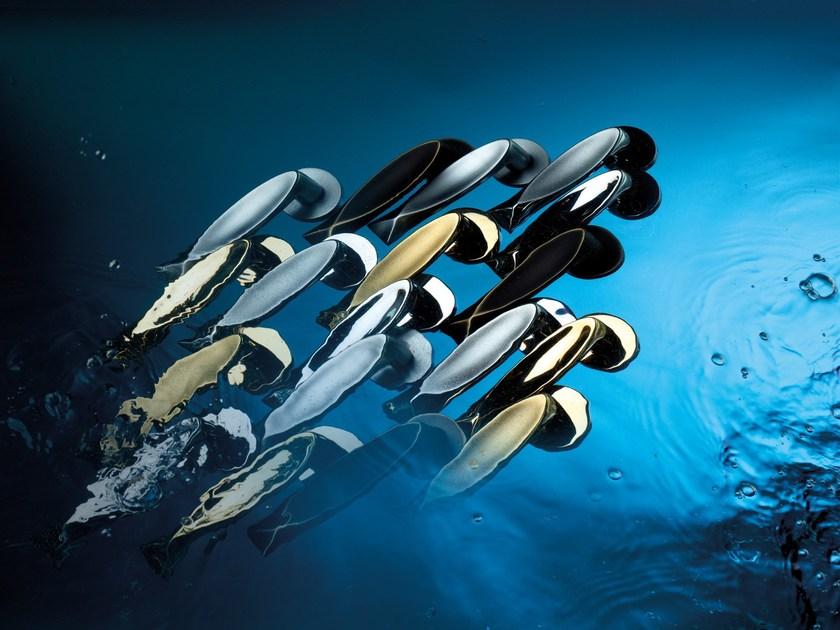 LINEA CALI' Ручка из хромированной латуни на розетке с замком Fish sun-id-1483793 - Вид №1