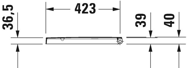 0020110000 Крышка сиденье для унитаза Duravit ME BY STARCK - Вид №3