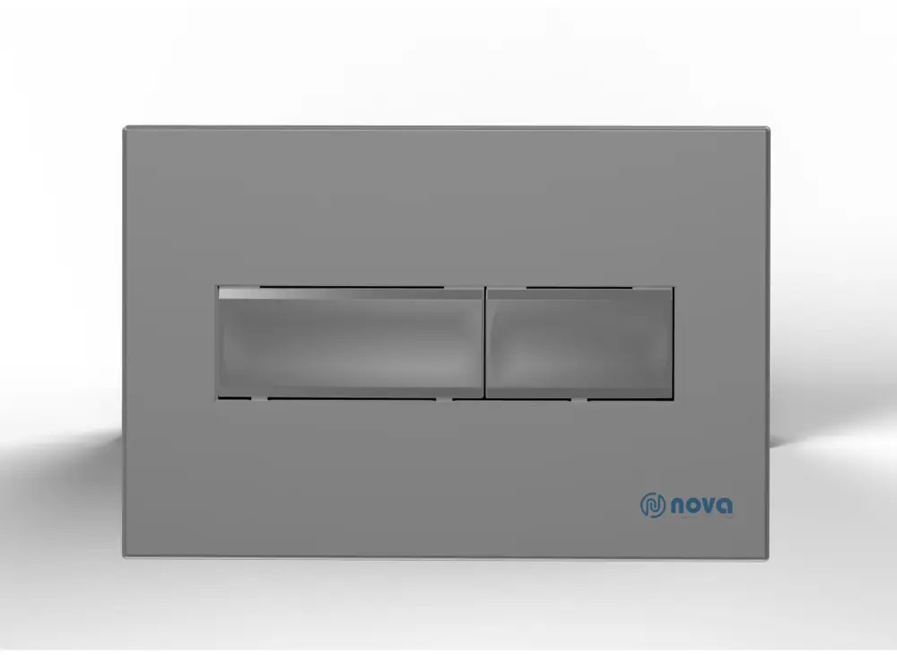 91168336 Клавиша смыва Nova NV7319 серый STLM-0507749