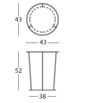 Стальной круглый журнальный столик с подносом In Stock MemeDesign ARCH-00028722 - Вид №2