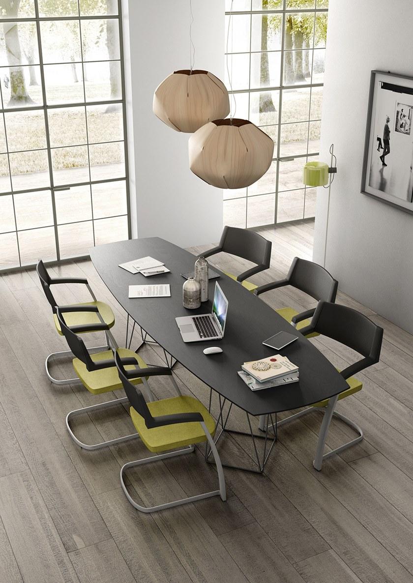 Leyform Консольный стул из стали, ткани и полипропилена  0590  - Вид №4