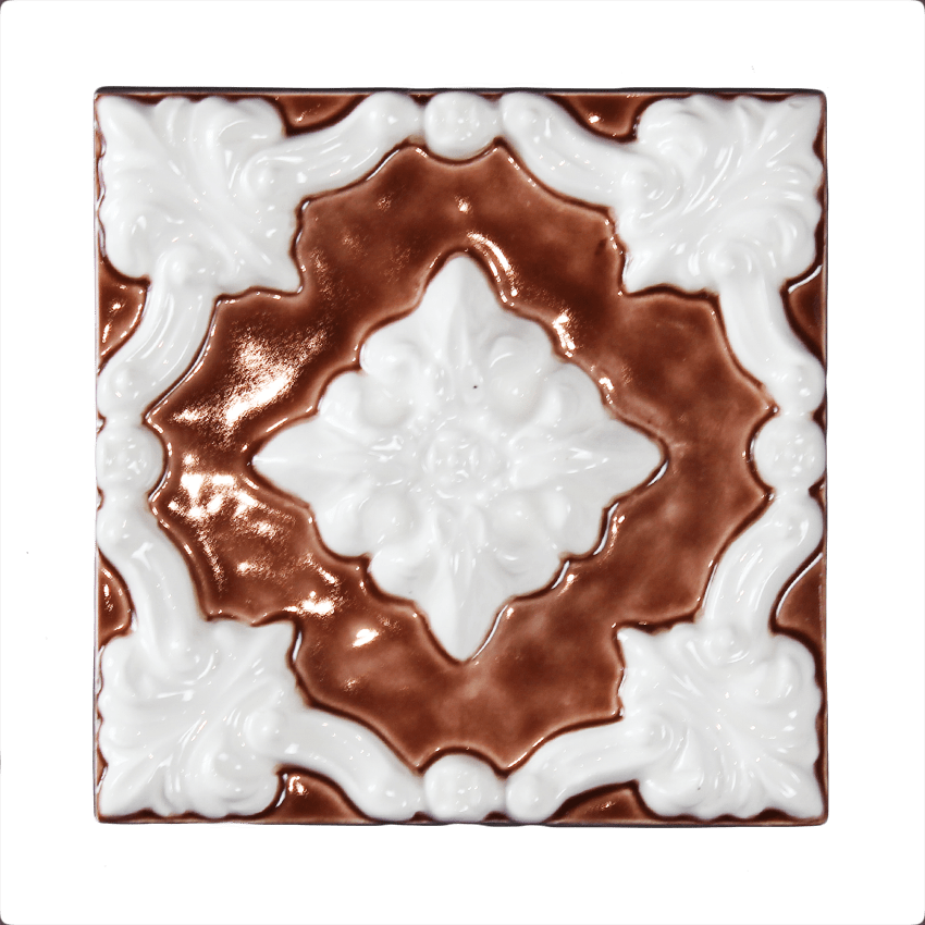 Двухцветная плитка с поливным фоном PROVANSFAIENCE sun-id-994469 - Вид №2