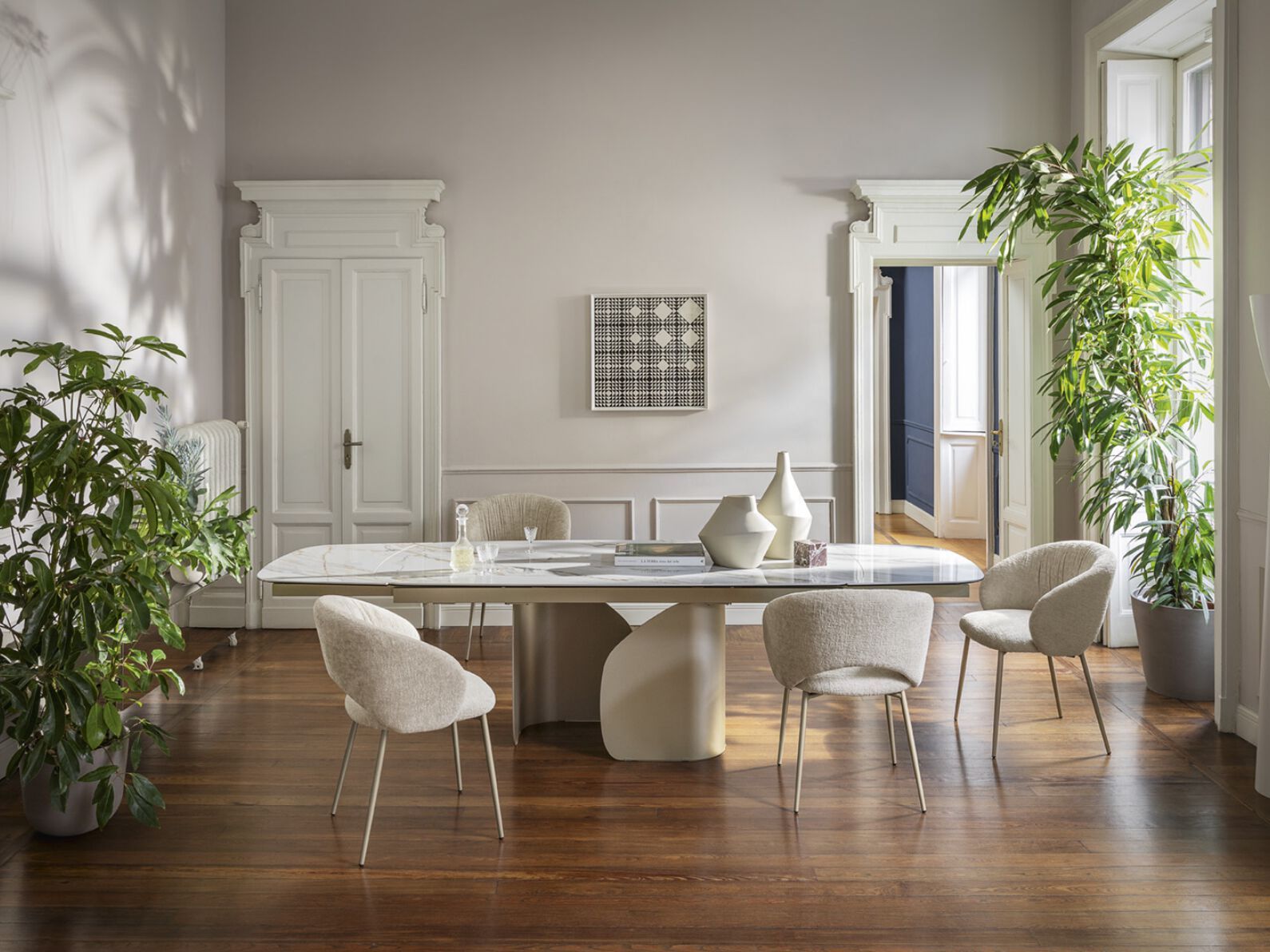 Керамический выдвижной стол Calligaris TWINS ARCH-00079771 - Вид №1