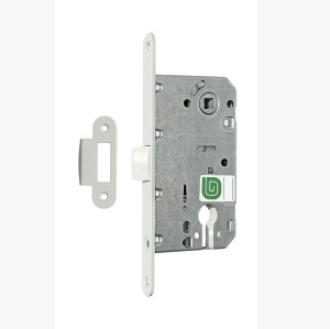 90700320 Замок врезной Soft 11 P- WH пластиковый язык б/ц белый матовый STLM-0344525 ГАРДИАН