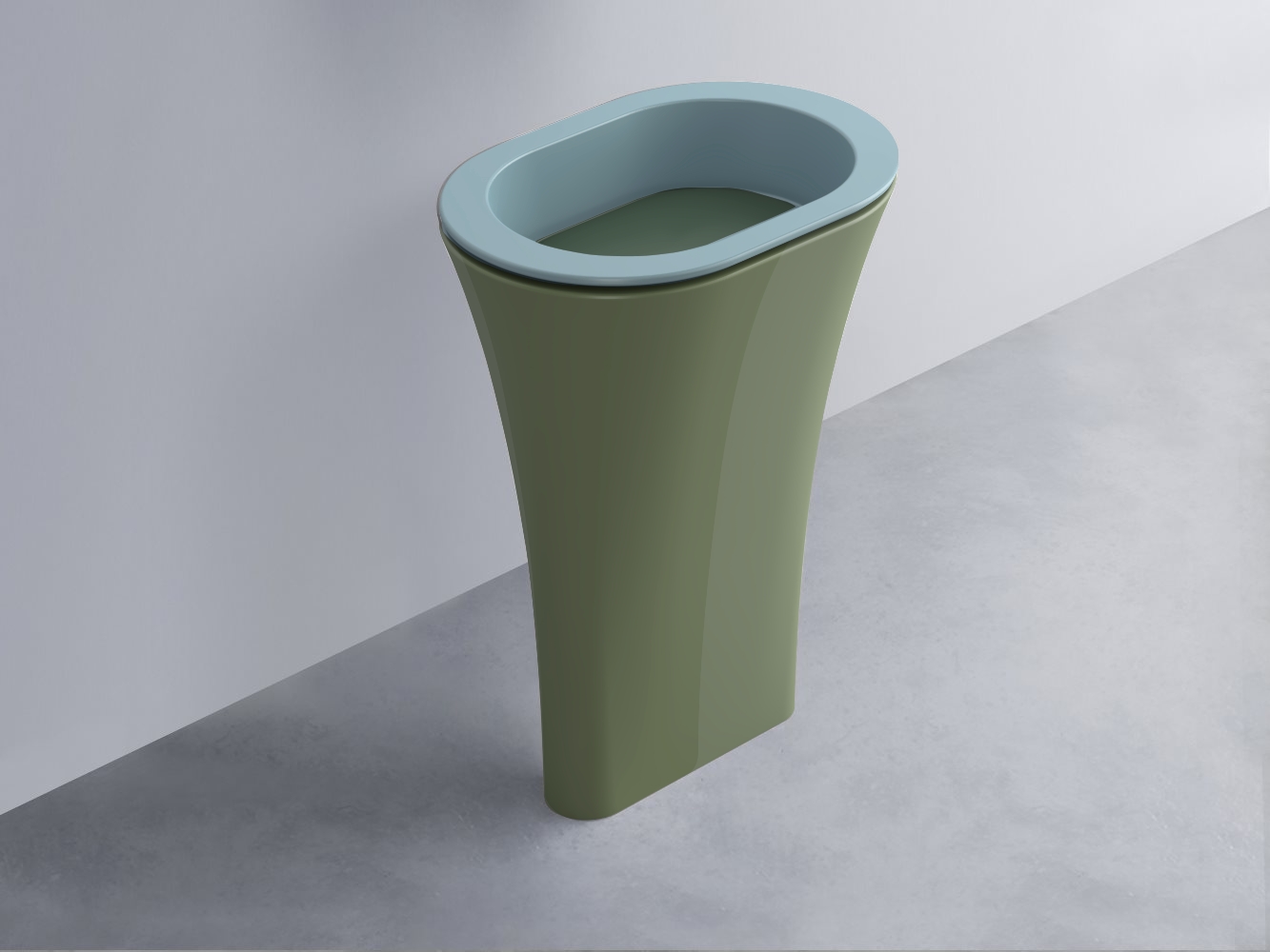 AMLA65-PL+AMPILO-MU+AMCOLO-AG Раковина Amedeo Ovale отдельностоящая cielo Enjoy + Amedeo Ceramica Cielo