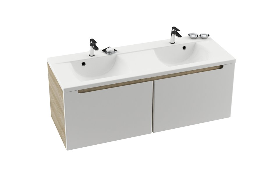 Тумба под умывальник SD-1300 CLASSIC каппучино/белая Ravak X000000958 - Вид №3