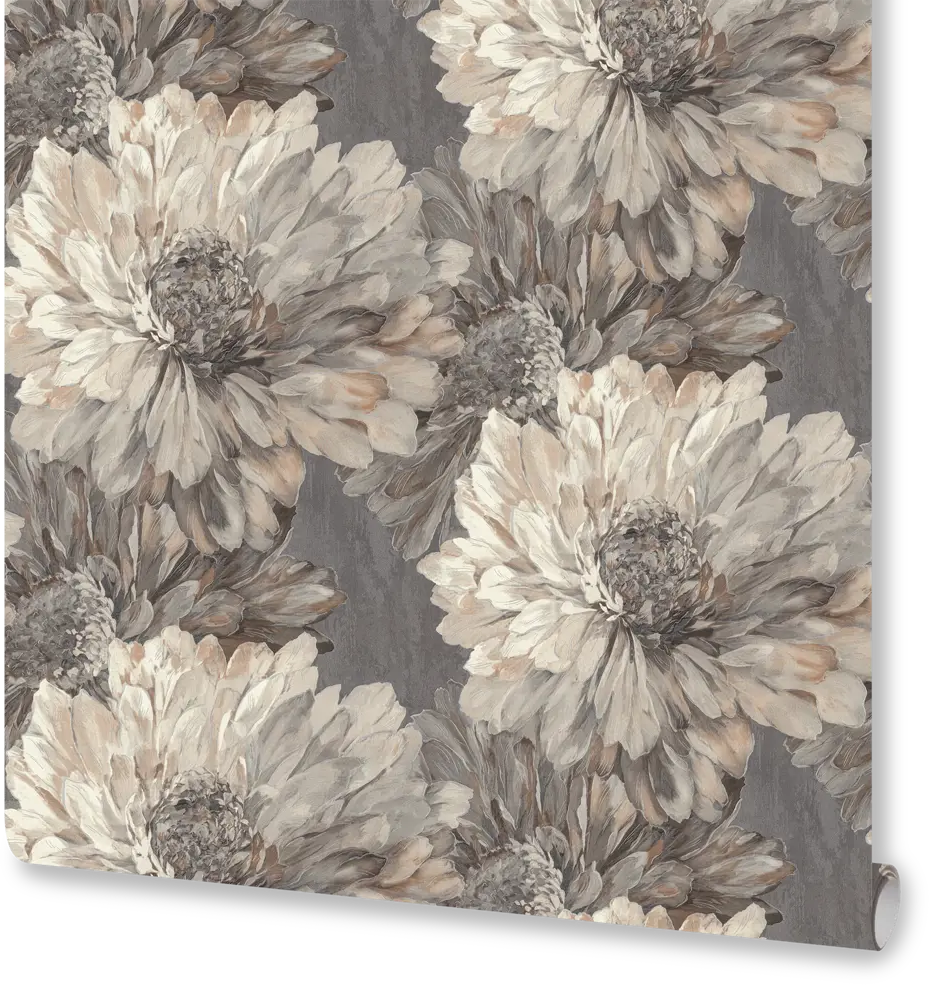 EURO DECOR Stella: Флизелиновые обои серые однотонные для гостиной и спальни 89369325