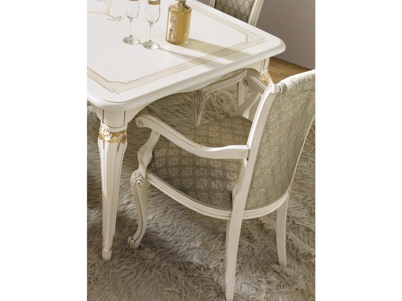 Деревянный мягкий стул с подлокотниками CASA +39 La Fenice ARCH-00032667