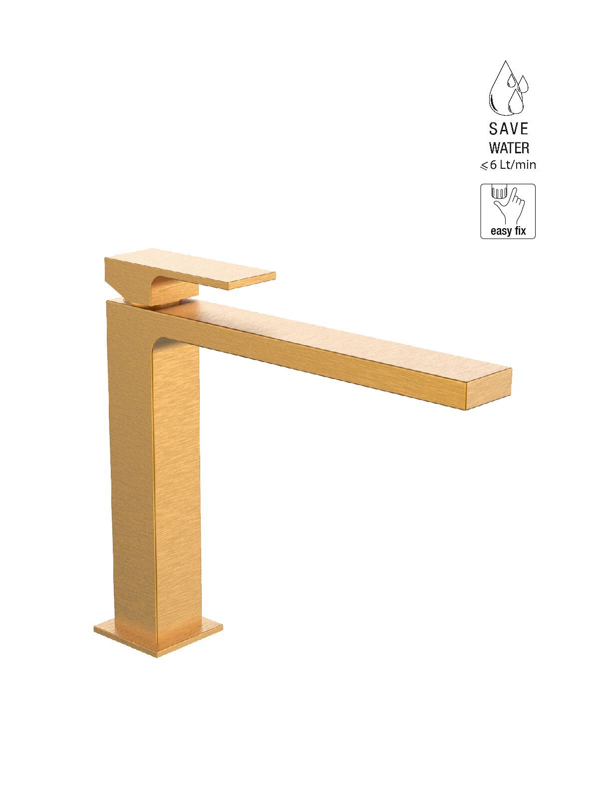 Однорычажный смеситель для раковины с ограничителем расхода Rubinetterie Frattini Vita Due ARCH-00031898 - Вид №18