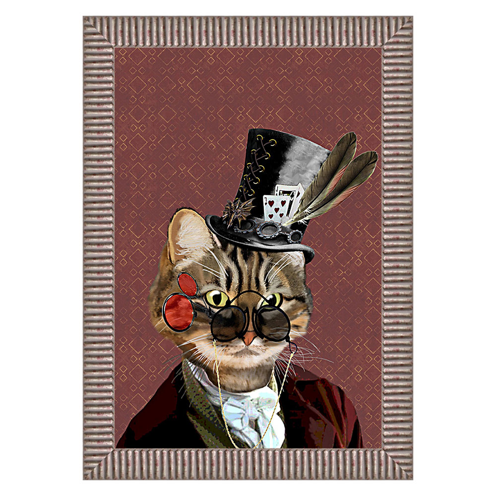 MrCat_18 Картина «Мистер Кот» в раме Object Desire 