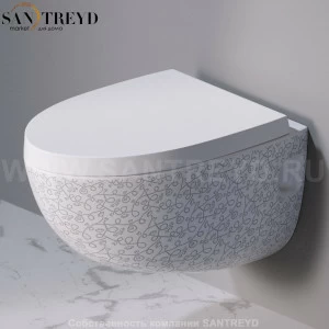 S511400 Подвесной унитаз настенный Белый A. e T. Italia OVAL Италия