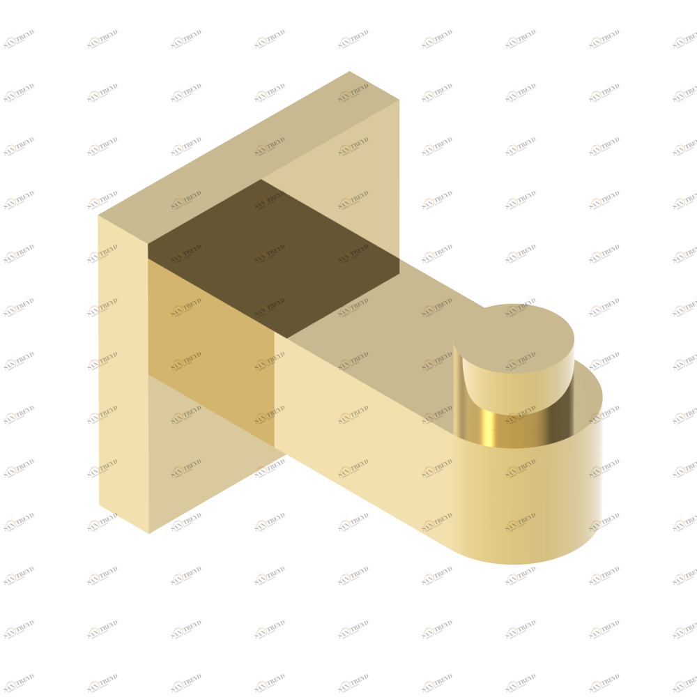 A6G-517 Крючок для халатов одинарный Thg-paris Profil инкрустация Lalique Золото A6G-517 CAT.F