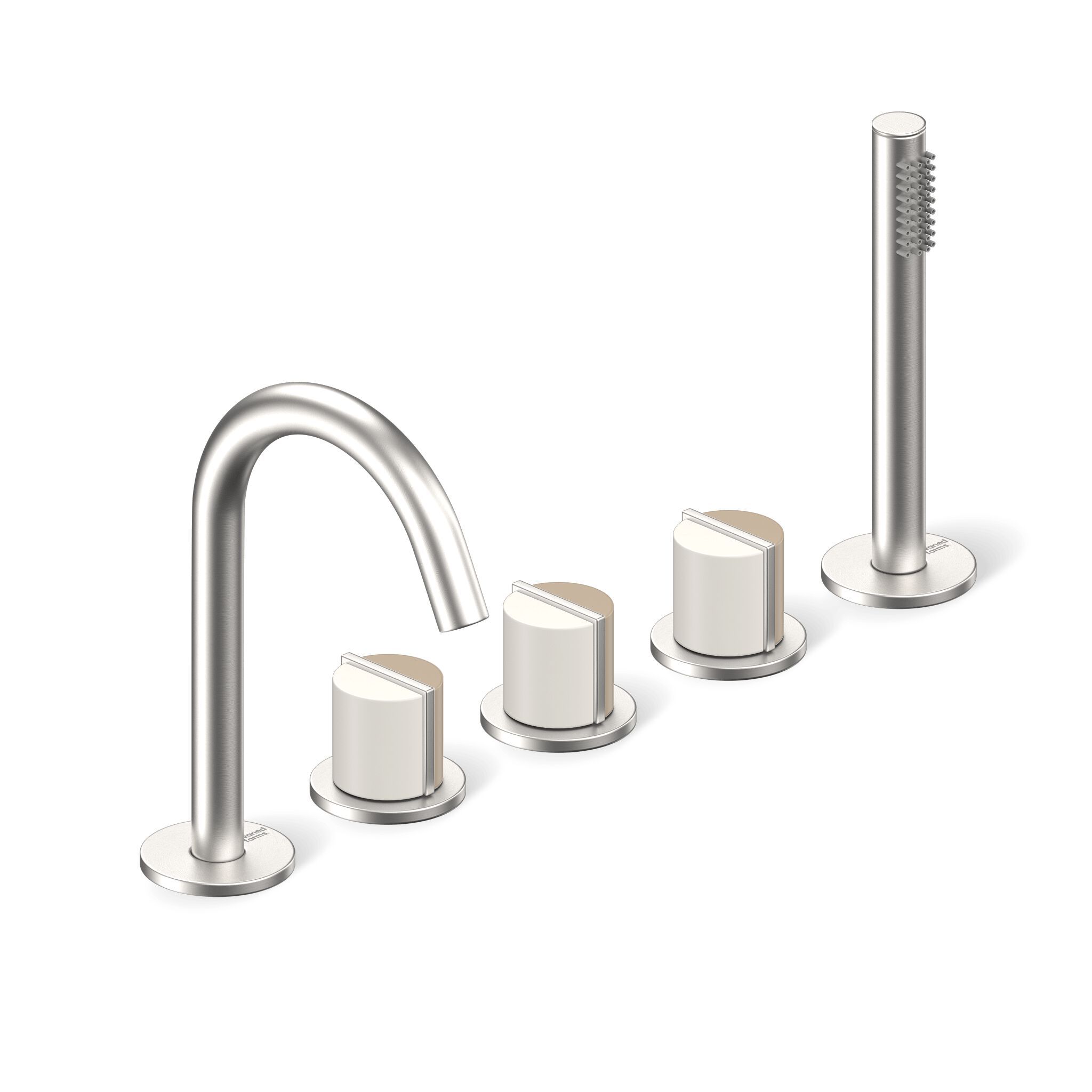 Набор для ванной с 5 отверстиями и ручным душем Varied Forms Macaron ARCH-00002172 - Вид №3