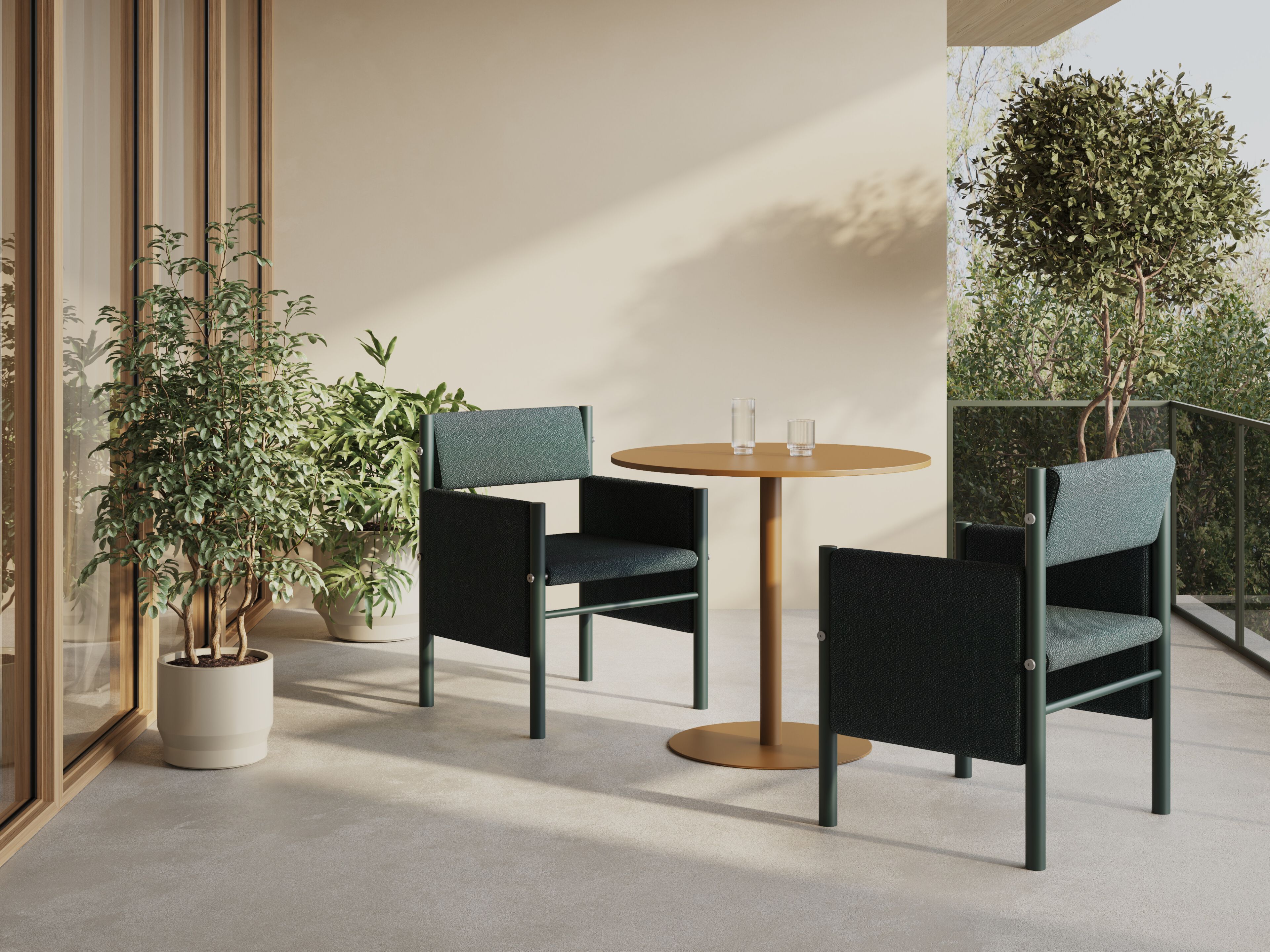 Мягкий стул из нержавеющей стали с подлокотниками Joyf Wabi ARCH-00064836 - Вид №9