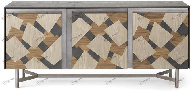 Arte Brotto Комод деревянный с тремя распашными дверцами с бейкой Leonardo L450/3