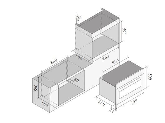 Многофункциональная встраиваемая печь из нержавеющей стали Ilve Nostalgie ARCH-00047079 - Вид №3