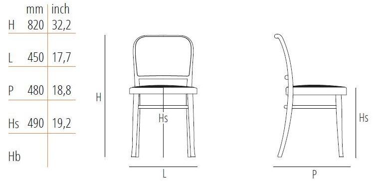Wiener GTV Design Стул из бука с обивкой N. 811 sun-id-1407882 - Вид №2