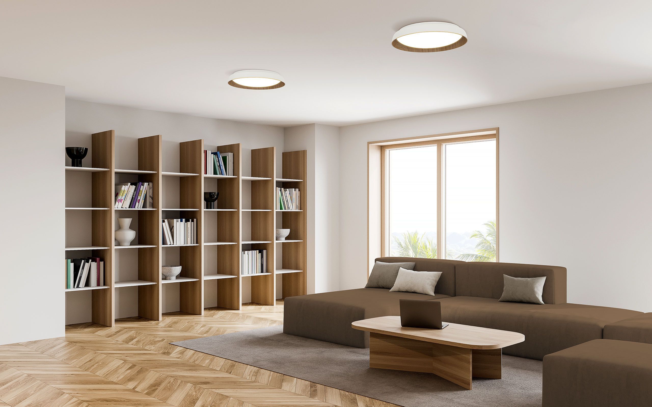 Деревянный светодиодный потолочный светильник Valaisin Grönlund WOODIE ARCH-00078782 - Вид №3