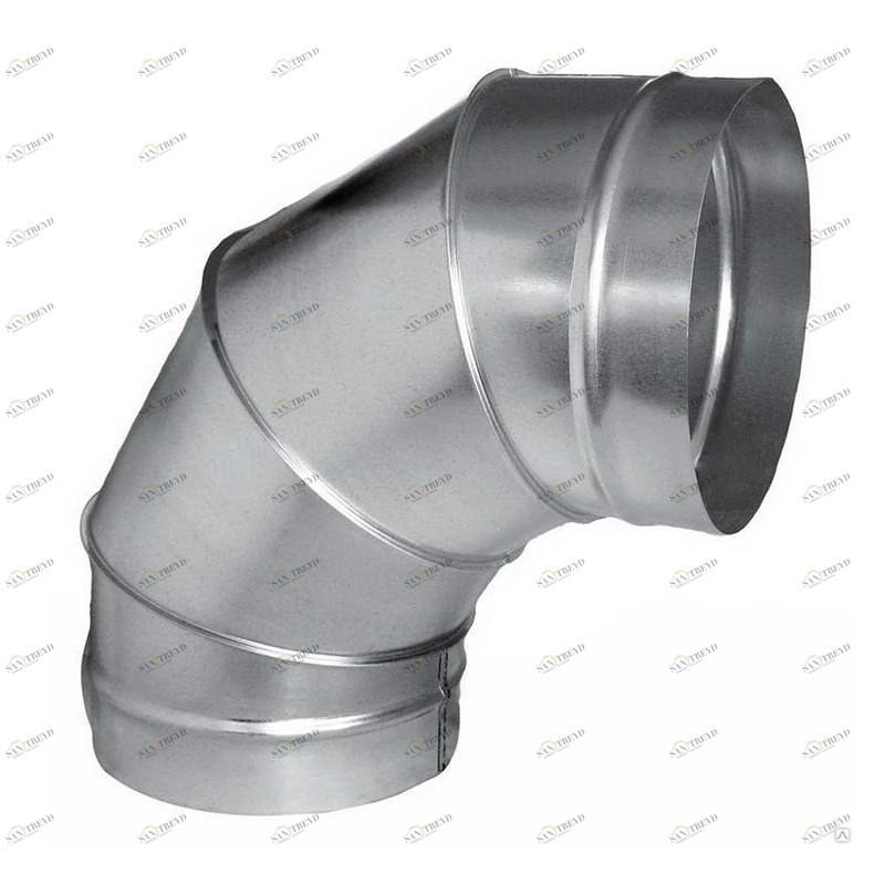 Отвод 90º круглый (оц. сталь) d125 Santreyd 00-0233-010