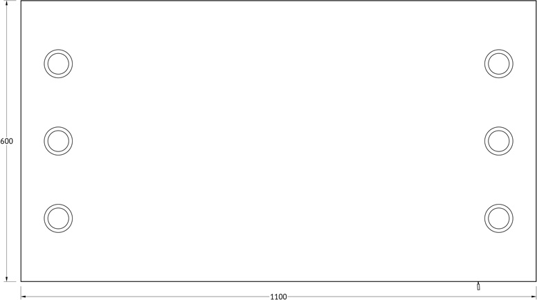 RON-A6 9003 Зеркало с 6-ю светильниками 240 W ELLUX Rondo - Вид №1