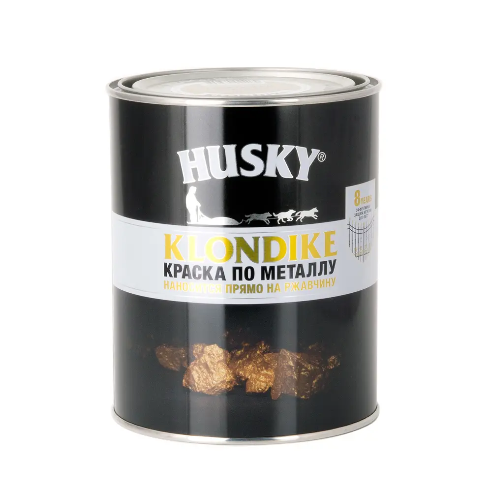 Husky Klondike - Антикоррозионная краска по металлу светло-серый глянец 0,9 л 84391764 STLM-0049014 - Вид №1