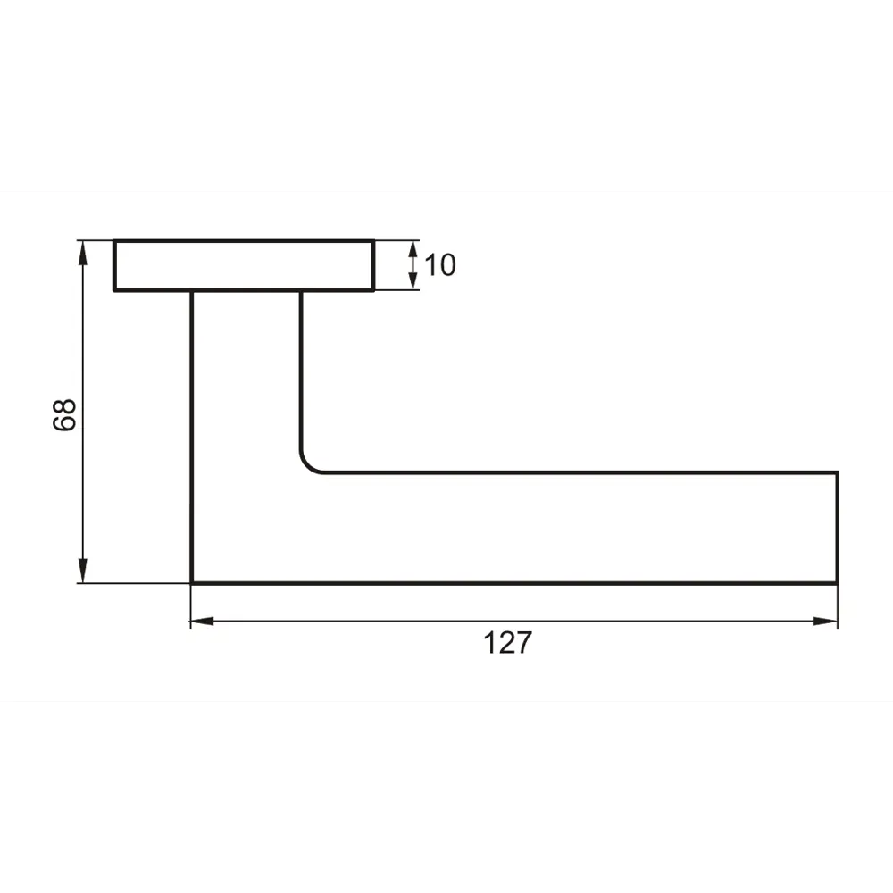 Ручки на розетке алюминий Ночиата 127 мм цвет матовый белый PUERTO STLM-2102908 - Вид №5