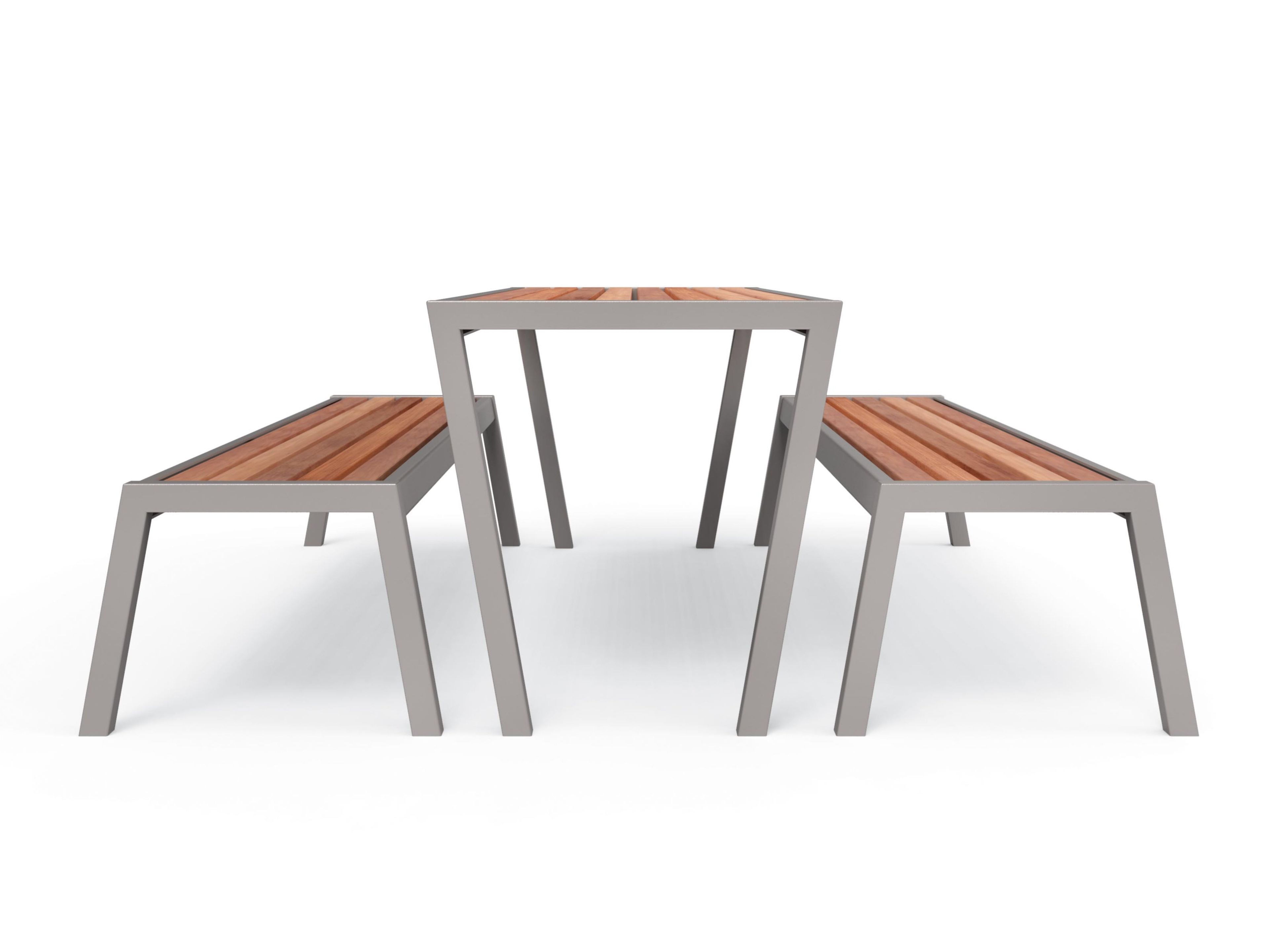 Прямоугольный стальной стол для общественных мест City Design Casteo ARCH-00070745 - Вид №3