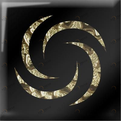 Напольная вставка Посейдон золото 4,8х4,8 Роскошная мозаика sun-id-329539