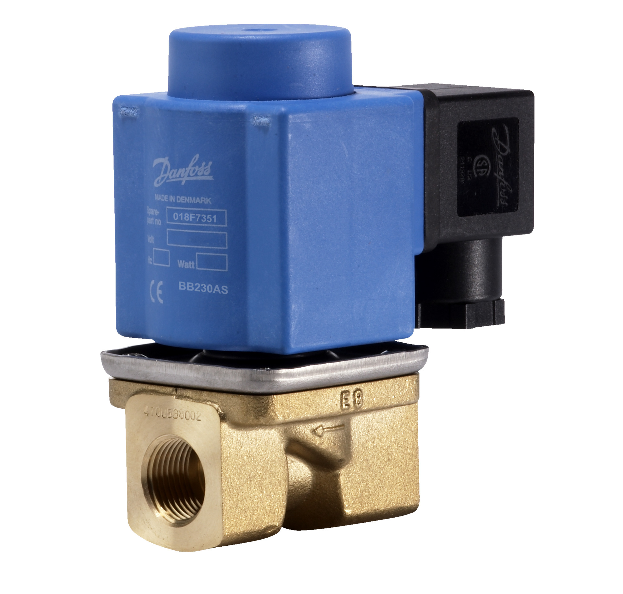 Danfoss EV251B — двухходовые электромагнитные клапаны с принудительным подъемом EV251B Клапан электромагнитный 032U538302  - Вид №4