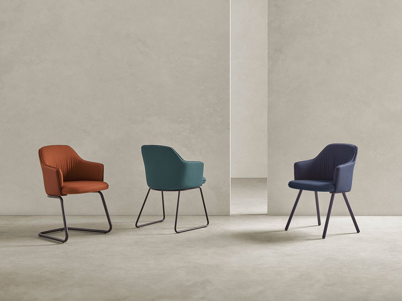 Тканевый консольный стул с подлокотниками Mobboli Iggy ARCH-00112467 - Вид №1