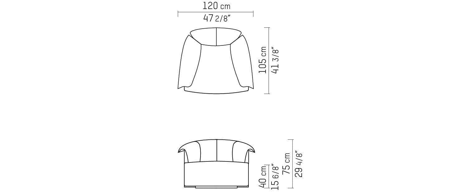 Кожаное вращающееся кресло с подлокотниками Piet Boon HUGO ARCH-00119482 - Вид №4