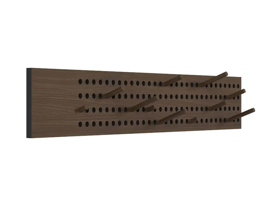 Дубовая настенная вешалка We Do Wood SCOREBOARD LARGE HORIZONTAL SMOKED OAK ARCH-00119202