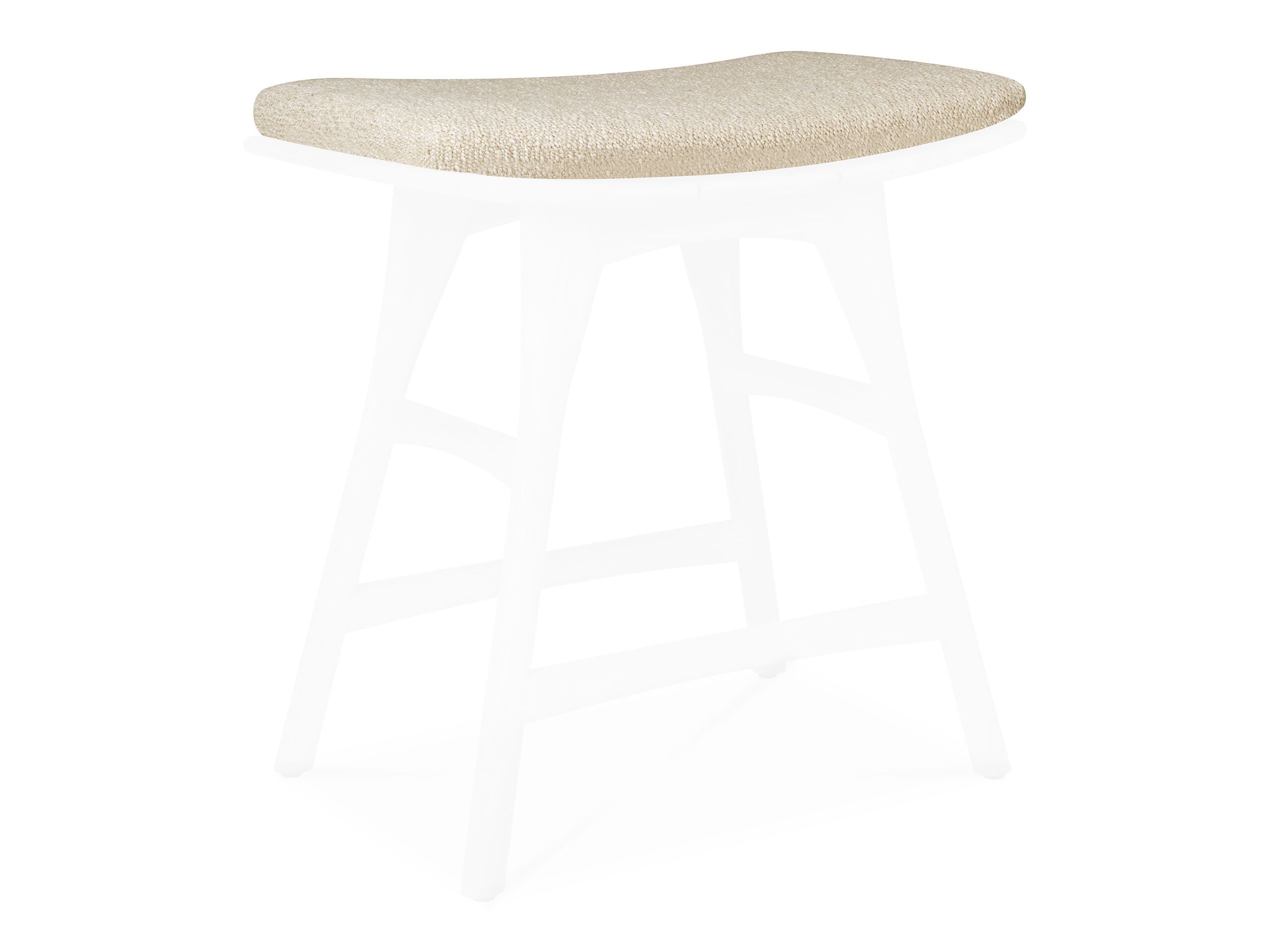 Открытый сплошной цвет полипропиленовая подушка Ethnicraft кость ARCH-00118775