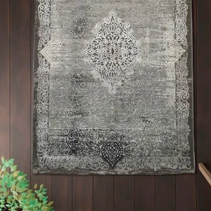 91583956 Ковер Mutas Carpet Eco Season 7930A L.Grey прямоугольный 160x230 см хлопок STLM-1031737