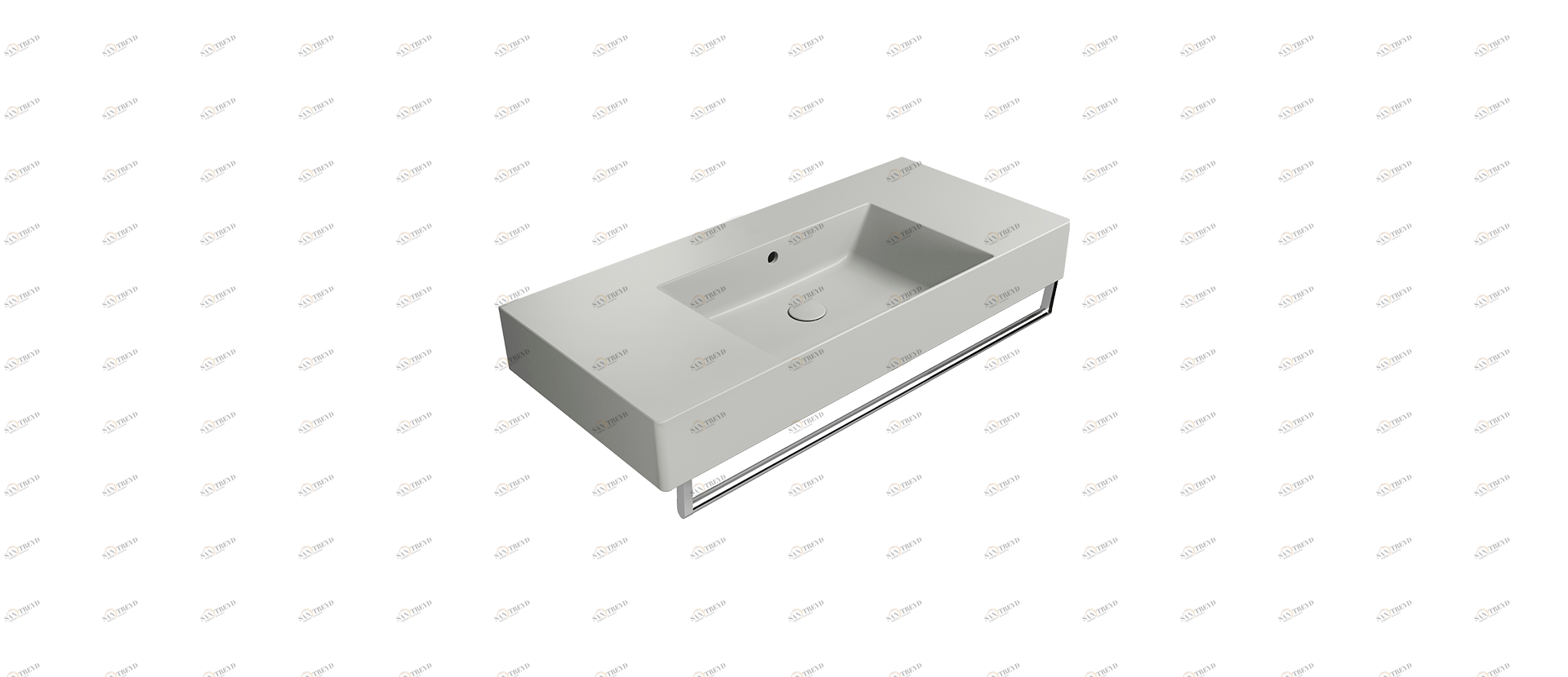 9451117 Подвесная раковина настенная овальная GSI ceramica  бежевая 