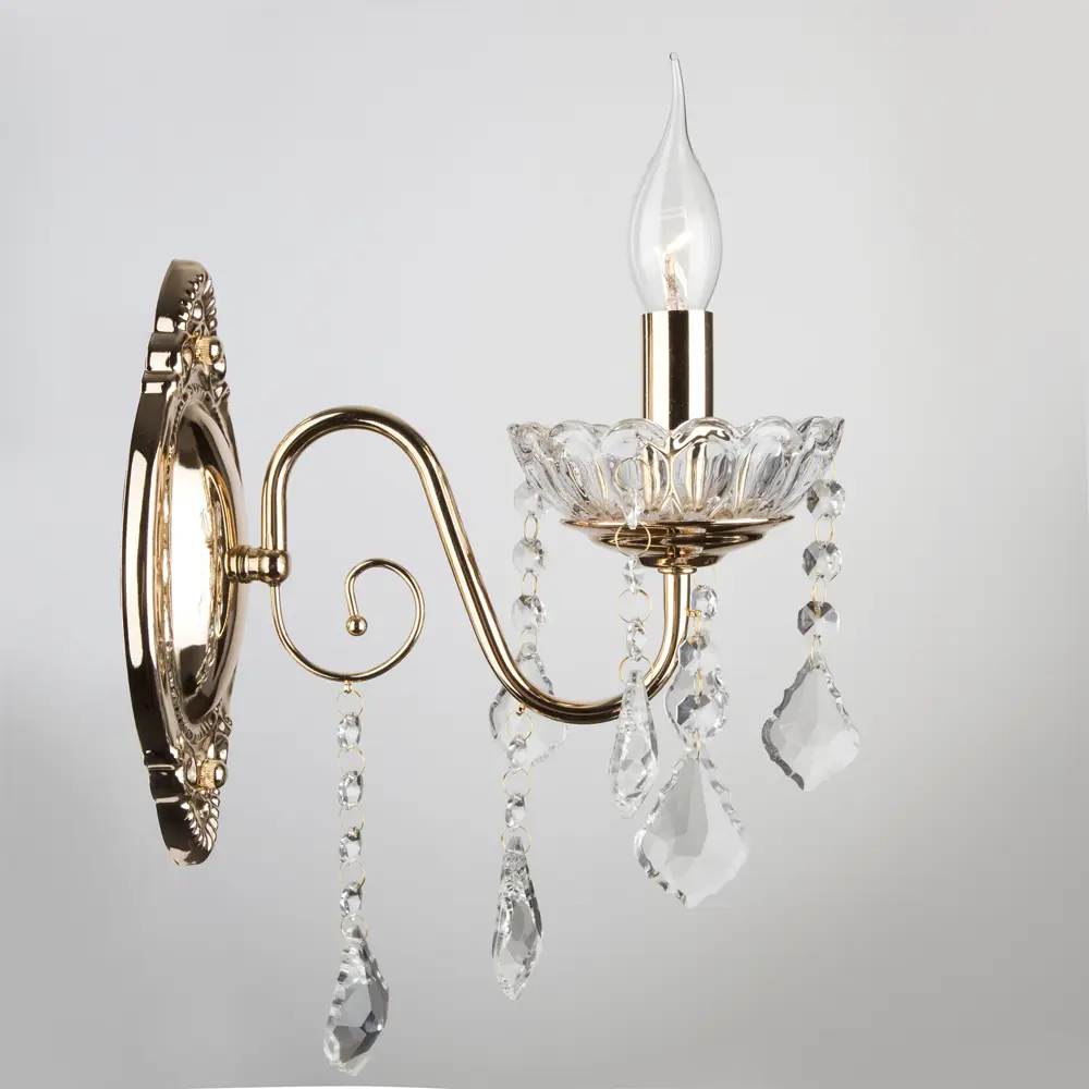 Бра Грация 1xE14x60 Вт, металл, цвет золото Eurosvet STLM-2068180