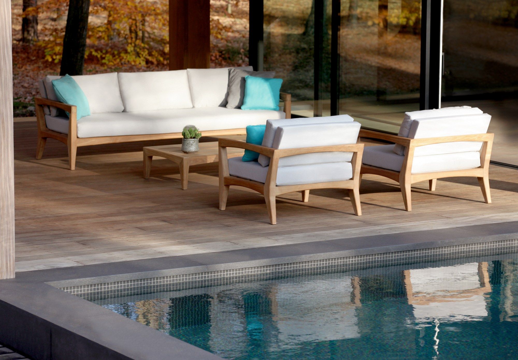 Мягкое тканевое садовое кресло с подлокотниками Royal Botania Zenhit lounge ARCH-00003753 - Вид №1