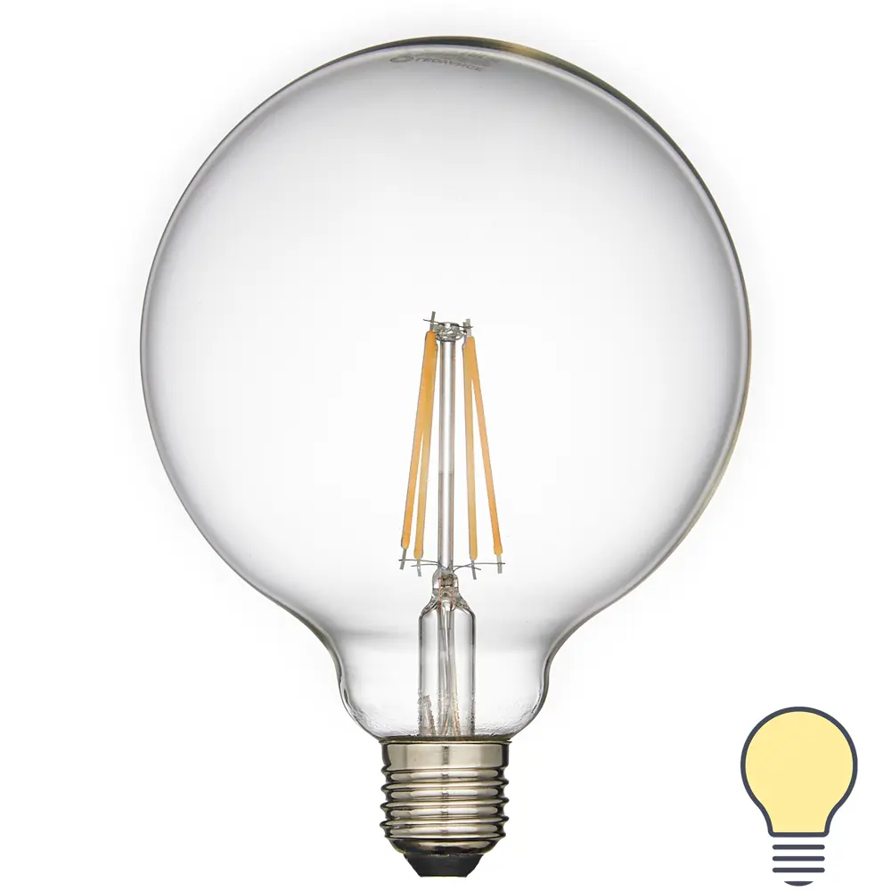 Лампа умная светодиодная Osram Smart Plus E27 220-240 В 5.5 Вт шар большой прозрачная 806 лм, теплый белый свет 89143915 STLM-2173477 LEDVANCE 