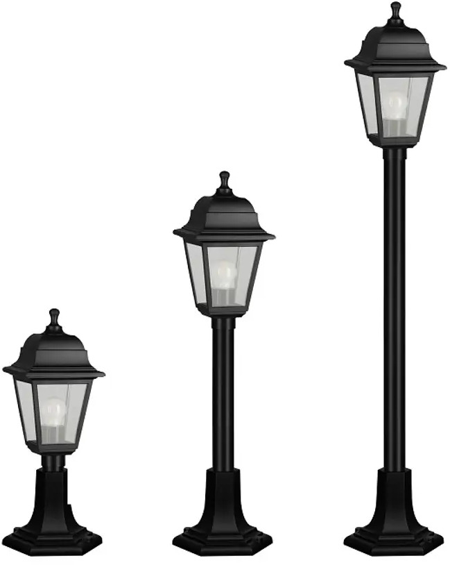 90498187 Светильник уличный DUWI 24137 9 60 Вт IP44 цвет черный STLM-0908139