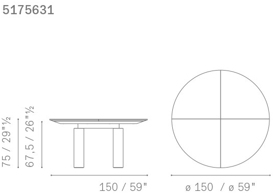 Poltrona Frau Круглый стол для переговоров L'ufficio - sistemi direzionali sun-id-1467370 - Вид №3