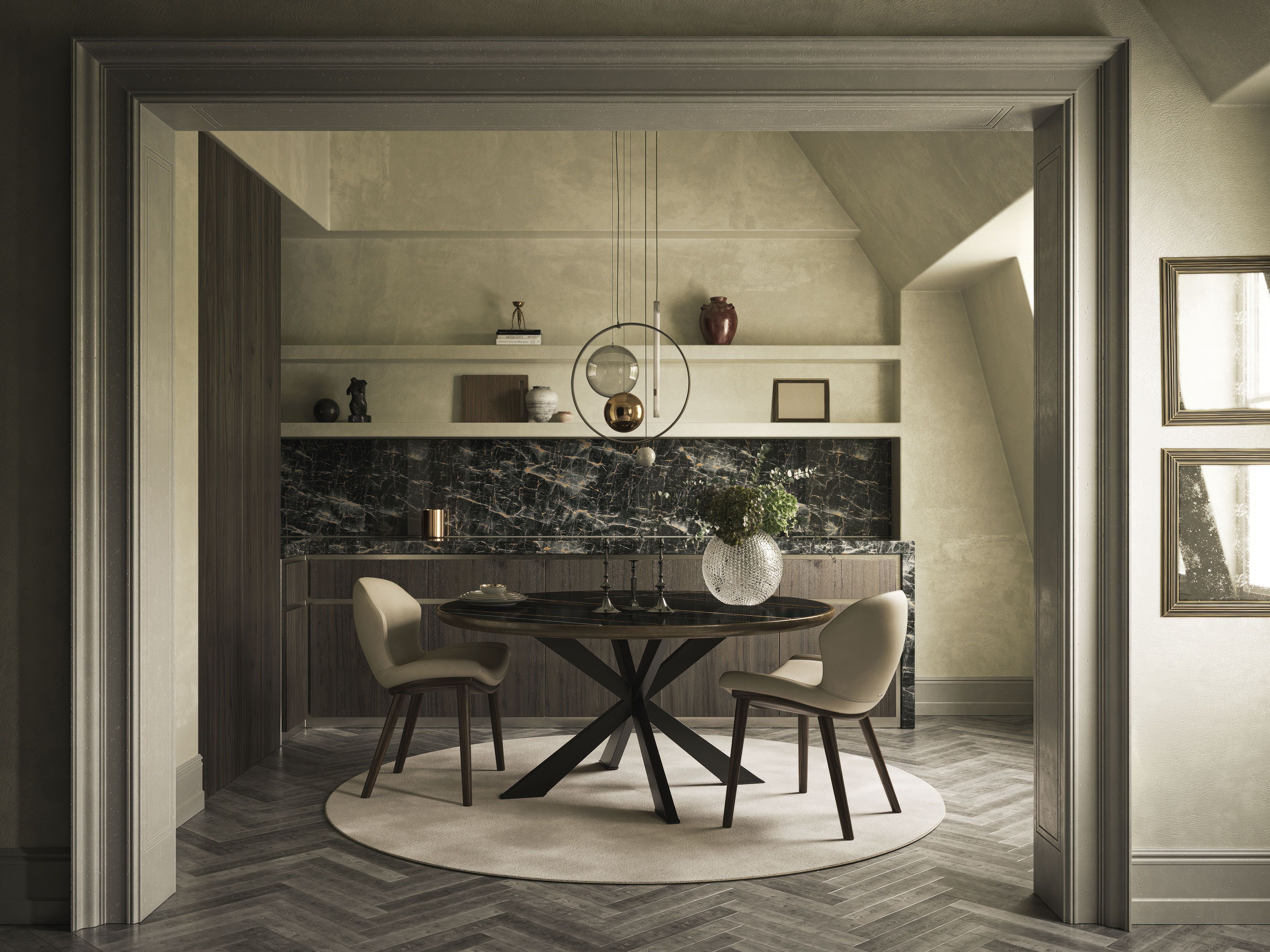 Круглый керамический стол Cattelan italia Spyder ARCH-00120467 - Вид №3