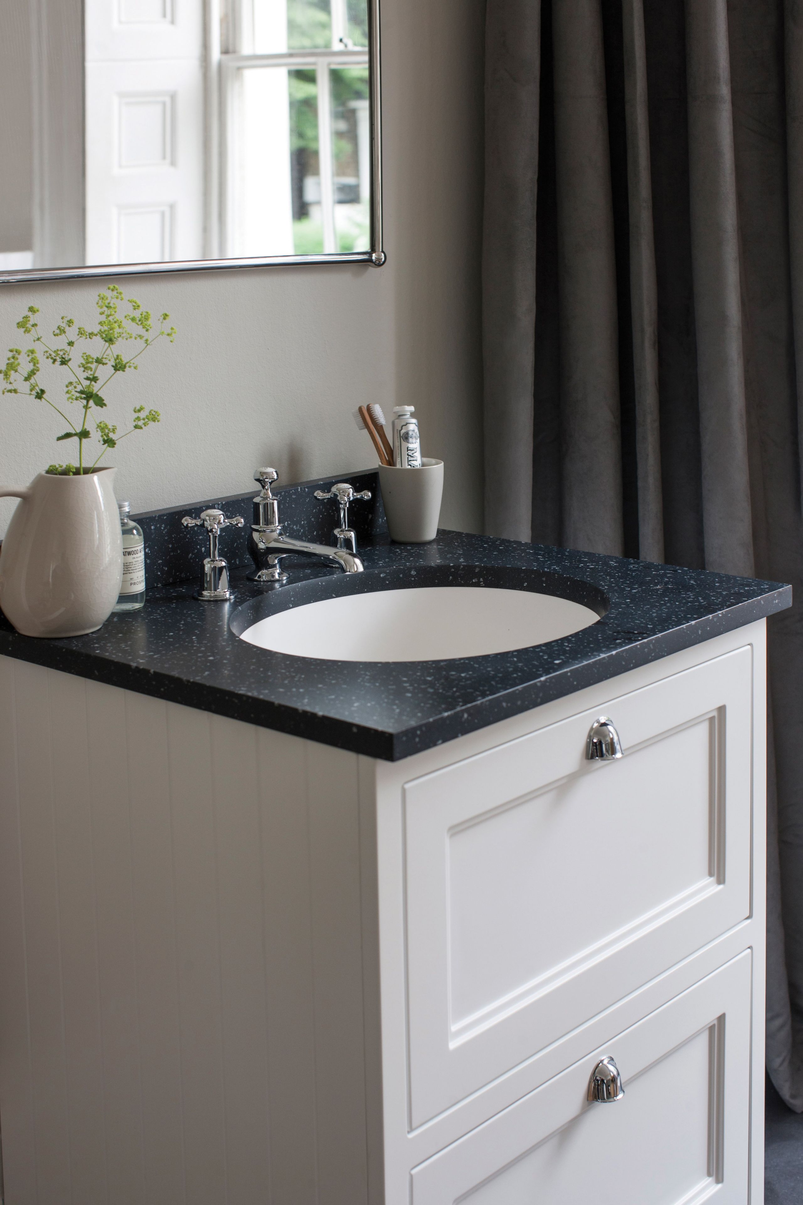 Напольный шкаф для умывальника из МДФ с ящиками Burlington MINERVA ARCH-00047533 - Вид №2